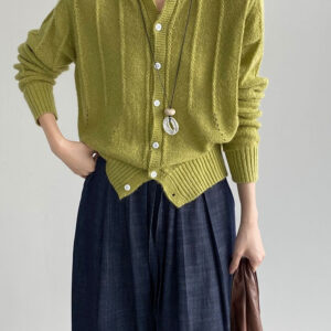 Atmospheric Wool Knit Cardigan